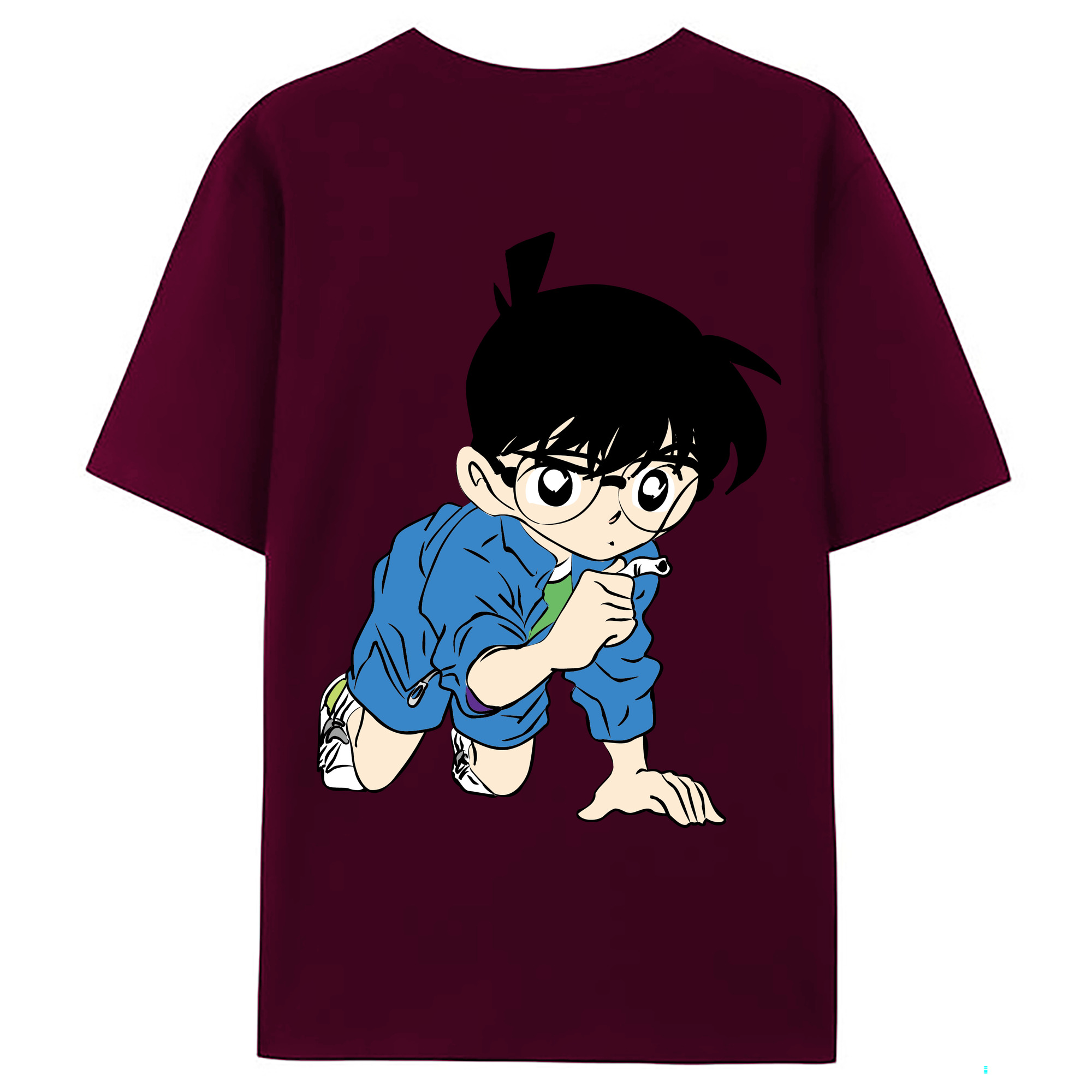 （画像用） 名探偵コナン 江戸川 コナン Detective Conan Conan Edogawa レディース半袖Tシャツ(バックプリント)